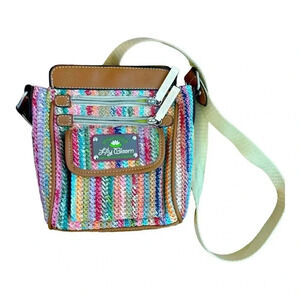 Lily Bloom Party Favor Straw Jamie Mini Shoulder Bag